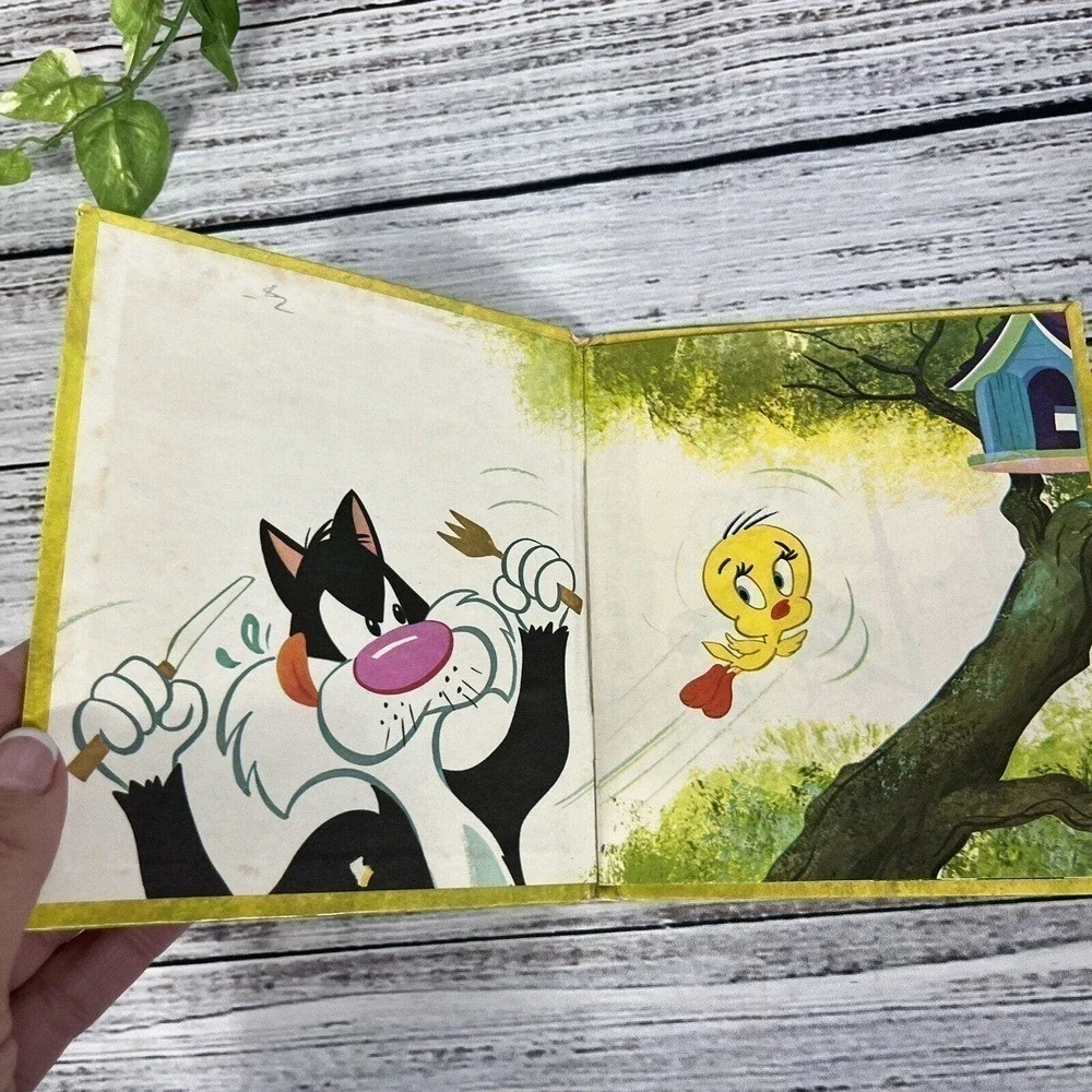 Vintage Tweety and Sylvester Picnic Problems Children's Book 1970 Whitman Book